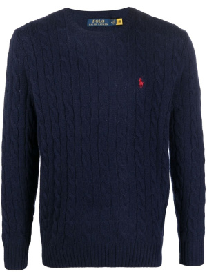 Logo-embroidered cable-knit jumper, Polo Ralph Lauren Logo-embroidered cable-knit jumper
Logo-embroidered cable-knit jumper, Polo Ralph Lauren Logo-embroidered cable-knit jumper