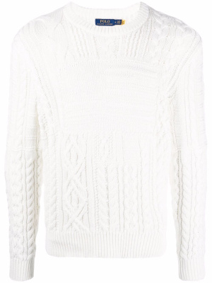 Flag-motif cable-knit cotton jumper, Polo Ralph Lauren Flag-motif cable-knit cotton jumper
Flag-motif cable-knit cotton jumper, Polo Ralph Lauren Flag-motif cable-knit cotton jumper
