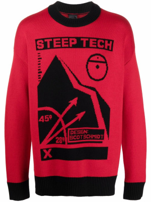 Graphic-print merino jumper, The North Face Black Label Graphic-print merino jumper
Graphic-print merino jumper, The North Face Black Label Graphic-print merino jumper
