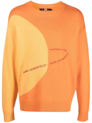 

Mars logo-knit jumper, Karl Lagerfeld Mars logo-knit jumper