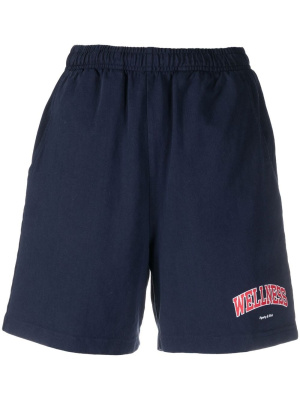 Elasticated-waistband track shorts, Sporty & Rich Elasticated-waistband track shorts
Elasticated-waistband track shorts, Sporty & Rich Elasticated-waistband track shorts