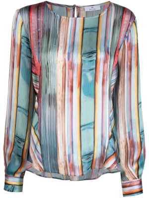 

Striped long-sleeved blouse, PS Paul Smith Striped long-sleeved blouse