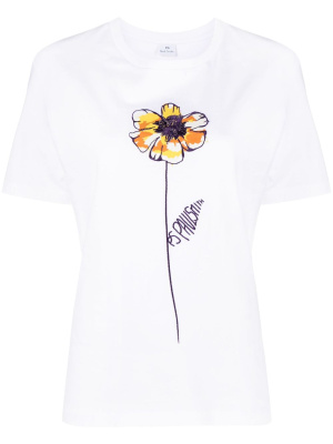 

Embroidered organic cotton T-shirt, PS Paul Smith Embroidered organic cotton T-shirt