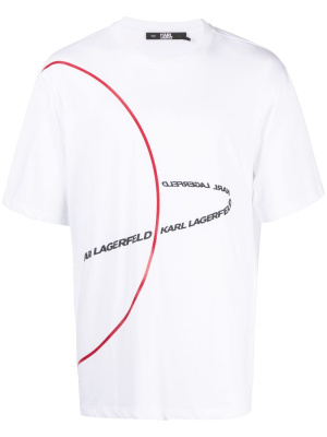 

Mars logo-print T-shirt, Karl Lagerfeld Mars logo-print T-shirt