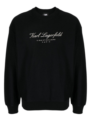 Hotel Karl embroidered-logo cotton sweatshirt, Karl Lagerfeld Hotel Karl embroidered-logo cotton sweatshirt
Hotel Karl embroidered-logo cotton sweatshirt, Karl Lagerfeld Hotel Karl embroidered-logo cotton sweatshirt