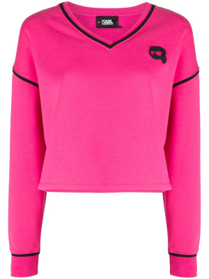 Ikonik Karl patch V-neck sweatshirt, Karl Lagerfeld Ikonik Karl patch V-neck sweatshirt
Ikonik Karl patch V-neck sweatshirt, Karl Lagerfeld Ikonik Karl patch V-neck sweatshirt