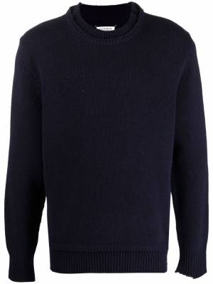 Layered-collar elbow-patch distressed jumper, Maison Margiela Layered-collar elbow-patch distressed jumper
Layered-collar elbow-patch distressed jumper, Maison Margiela Layered-collar elbow-patch distressed jumper