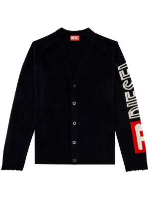 Logo-embroidered sleeve wool cardigan, Diesel Logo-embroidered sleeve wool cardigan
Logo-embroidered sleeve wool cardigan, Diesel Logo-embroidered sleeve wool cardigan