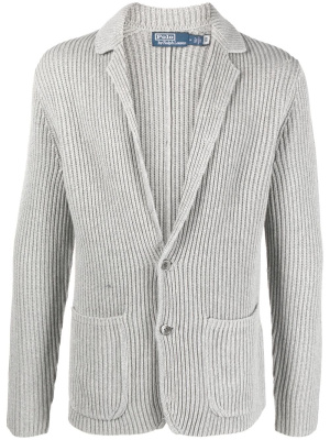 

Ribbed-knit cotton-blend cardigan, Polo Ralph Lauren Ribbed-knit cotton-blend cardigan