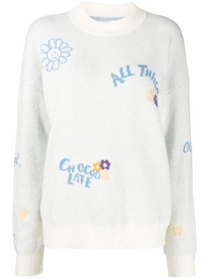 Patterned intarsia-knit jumper, CHOCOOLATE Patterned intarsia-knit jumper
Patterned intarsia-knit jumper, CHOCOOLATE Patterned intarsia-knit jumper