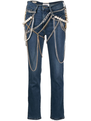 Chain-detail straight-leg jeans, Junya Watanabe Chain-detail straight-leg jeans
Chain-detail straight-leg jeans, Junya Watanabe Chain-detail straight-leg jeans