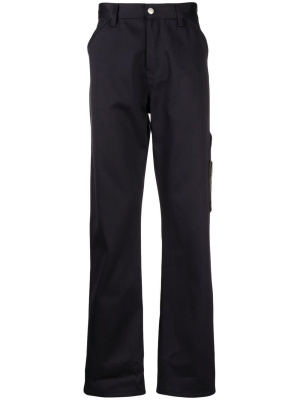 Embroidered-logo straight-leg trousers, Alexander McQueen Embroidered-logo straight-leg trousers
Embroidered-logo straight-leg trousers, Alexander McQueen Embroidered-logo straight-leg trousers