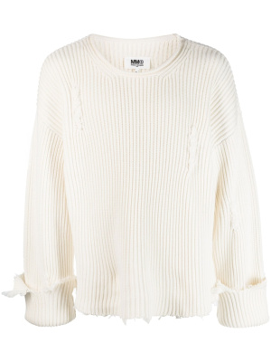 Distressed ribbed-knit jumper, MM6 Maison Margiela Distressed ribbed-knit jumper
Distressed ribbed-knit jumper, MM6 Maison Margiela Distressed ribbed-knit jumper