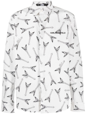 Guitar-print organic cotton shirt, Karl Lagerfeld Guitar-print organic cotton shirt
Guitar-print organic cotton shirt, Karl Lagerfeld Guitar-print organic cotton shirt