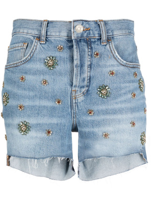 Rhinestone-embellished denim shorts, LIU JO Rhinestone-embellished denim shorts
Rhinestone-embellished denim shorts, LIU JO Rhinestone-embellished denim shorts