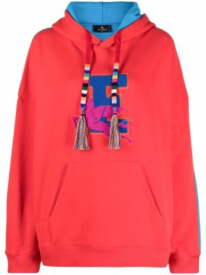 Colour-block embroidered logo hoodie, ETRO Colour-block embroidered logo hoodie
Colour-block embroidered logo hoodie, ETRO Colour-block embroidered logo hoodie