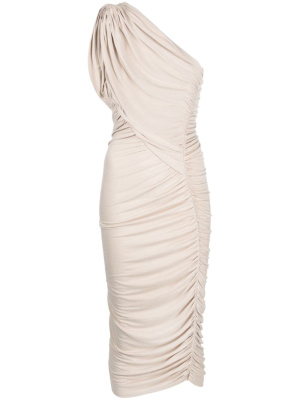 Ruched one-shoulder midi dress, Rick Owens Lilies Ruched one-shoulder midi dress
Ruched one-shoulder midi dress, Rick Owens Lilies Ruched one-shoulder midi dress