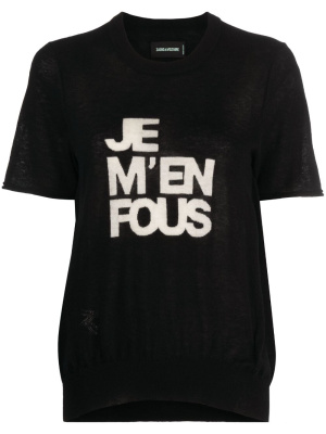 Slogan-intarsia cashmere knitted top, Zadig&Voltaire Slogan-intarsia cashmere knitted top
Slogan-intarsia cashmere knitted top, Zadig&Voltaire Slogan-intarsia cashmere knitted top