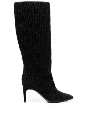 Devoré-logo-pattern stilleto boots, Moschino Devoré-logo-pattern stilleto boots
Devoré-logo-pattern stilleto boots, Moschino Devoré-logo-pattern stilleto boots