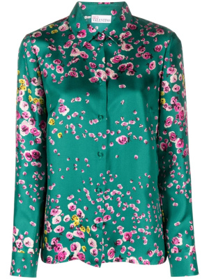 Floral-print long-sleeve silk shirt, RED Valentino Floral-print long-sleeve silk shirt
Floral-print long-sleeve silk shirt, RED Valentino Floral-print long-sleeve silk shirt