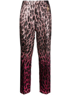 Animal-print lamé cropped trousers, Roberto Cavalli Animal-print lamé cropped trousers
Animal-print lamé cropped trousers, Roberto Cavalli Animal-print lamé cropped trousers