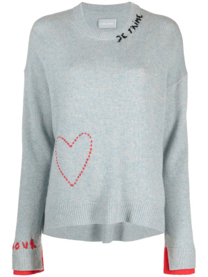 Markus heart-motif cashmere jumper, Zadig&Voltaire Markus heart-motif cashmere jumper
Markus heart-motif cashmere jumper, Zadig&Voltaire Markus heart-motif cashmere jumper