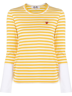 Striped long-sleeved T-shirt, Comme Des Garçons Play Striped long-sleeved T-shirt
Striped long-sleeved T-shirt, Comme Des Garçons Play Striped long-sleeved T-shirt