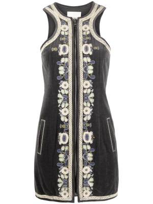 Motif-embroidered sleeveless minidress, ISABEL MARANT Motif-embroidered sleeveless minidress
Motif-embroidered sleeveless minidress, ISABEL MARANT Motif-embroidered sleeveless minidress