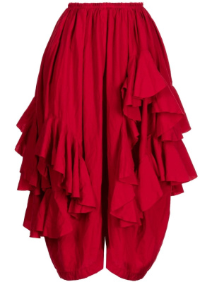 Ruffled cropped trousers, Comme Des Garçons Comme Des Garçons Ruffled cropped trousers
Ruffled cropped trousers, Comme Des Garçons Comme Des Garçons Ruffled cropped trousers