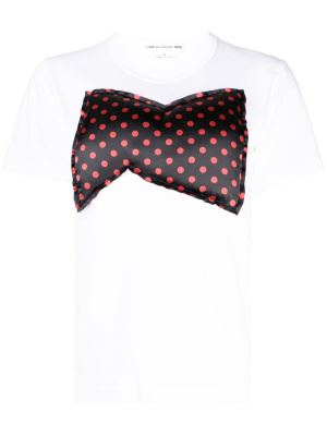 Bow-appliqué cotton T-shirt, Comme Des Garçons Girl Bow-appliqué cotton T-shirt
Bow-appliqué cotton T-shirt, Comme Des Garçons Girl Bow-appliqué cotton T-shirt