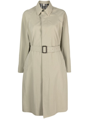 Concealed-fastening belted trench coat, A.P.C. Concealed-fastening belted trench coat
Concealed-fastening belted trench coat, A.P.C. Concealed-fastening belted trench coat