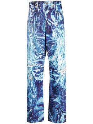Graphic-print straight-leg jeans, Doublet Graphic-print straight-leg jeans
Graphic-print straight-leg jeans, Doublet Graphic-print straight-leg jeans