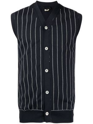 Front vertical-striped vest, Comme Des Garçons Homme Deux Front vertical-striped vest
Front vertical-striped vest, Comme Des Garçons Homme Deux Front vertical-striped vest