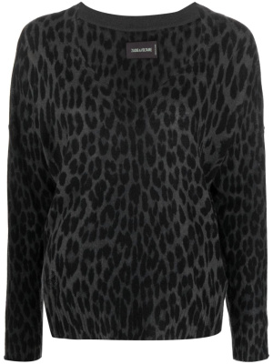 Brumy leopard-print cashmere top, Zadig&Voltaire Brumy leopard-print cashmere top
Brumy leopard-print cashmere top, Zadig&Voltaire Brumy leopard-print cashmere top
