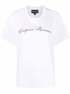 Logo-print short-sleeved T-shirt, Emporio Armani Logo-print short-sleeved T-shirt
Logo-print short-sleeved T-shirt, Emporio Armani Logo-print short-sleeved T-shirt