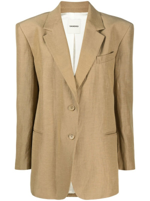 Notched-lapel single-breasted blazer, SANDRO Notched-lapel single-breasted blazer
Notched-lapel single-breasted blazer, SANDRO Notched-lapel single-breasted blazer