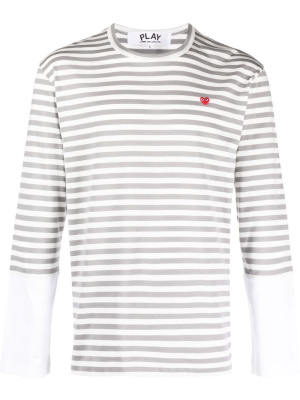 Striped long-sleeved T-shirt, Comme Des Garçons Play Striped long-sleeved T-shirt
Striped long-sleeved T-shirt, Comme Des Garçons Play Striped long-sleeved T-shirt