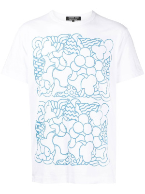Graphic-print cotton T-shirt, Comme Des Garçons Homme Deux Graphic-print cotton T-shirt
Graphic-print cotton T-shirt, Comme Des Garçons Homme Deux Graphic-print cotton T-shirt