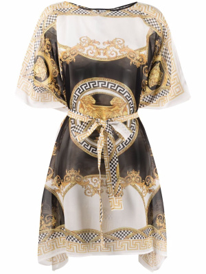

Barocco print beach silk dress, Versace Barocco print beach silk dress