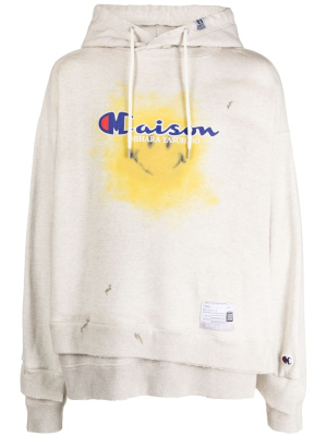 Layered logo-print cotton hoodie, Maison Mihara Yasuhiro Layered logo-print cotton hoodie
Layered logo-print cotton hoodie, Maison Mihara Yasuhiro Layered logo-print cotton hoodie