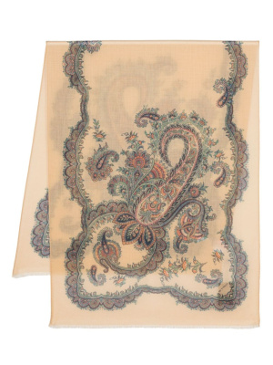 Graphic-print frayed cashmere scarf, ETRO Graphic-print frayed cashmere scarf
Graphic-print frayed cashmere scarf, ETRO Graphic-print frayed cashmere scarf