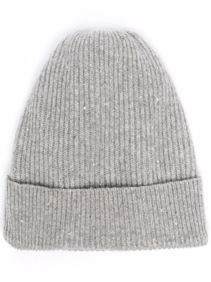 Sequin-embellished knitted beanie, Brunello Cucinelli Sequin-embellished knitted beanie
Sequin-embellished knitted beanie, Brunello Cucinelli Sequin-embellished knitted beanie