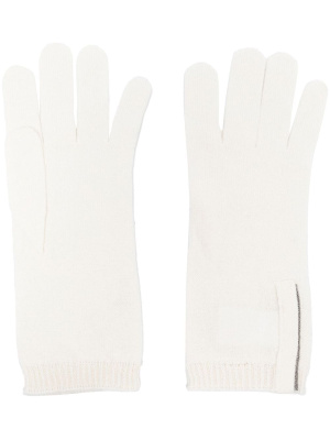 

Monili chain-detail cashmere gloves, Brunello Cucinelli Monili chain-detail cashmere gloves