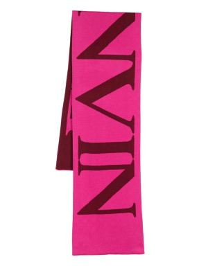 Logo-intarsia reversible wool scarf, Lanvin Logo-intarsia reversible wool scarf
Logo-intarsia reversible wool scarf, Lanvin Logo-intarsia reversible wool scarf