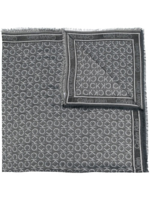

Monogram-jacquard scarf, Calvin Klein Monogram-jacquard scarf