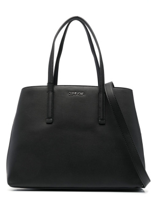 Logo-lettering faux-leather tote bag, Calvin Klein Logo-lettering faux-leather tote bag
Logo-lettering faux-leather tote bag, Calvin Klein Logo-lettering faux-leather tote bag