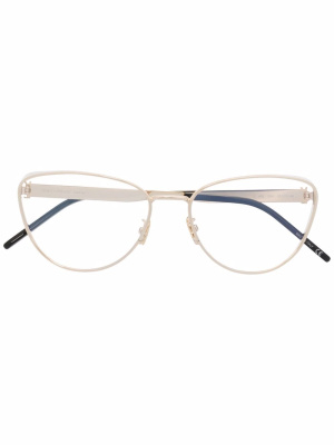 Polished-effect round-frame glasses, Saint Laurent Eyewear Polished-effect round-frame glasses
Polished-effect round-frame glasses, Saint Laurent Eyewear Polished-effect round-frame glasses