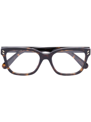 Tortoiseshell square-frame glasses, Stella McCartney Eyewear Tortoiseshell square-frame glasses
Tortoiseshell square-frame glasses, Stella McCartney Eyewear Tortoiseshell square-frame glasses