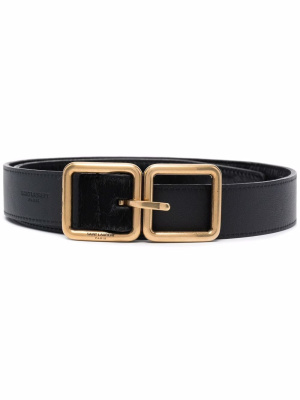 Double-square buckle leather belt, Saint Laurent Double-square buckle leather belt
Double-square buckle leather belt, Saint Laurent Double-square buckle leather belt
