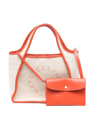 Embroidered-logo canvas tote bag, Stella McCartney Embroidered-logo canvas tote bag
Embroidered-logo canvas tote bag, Stella McCartney Embroidered-logo canvas tote bag